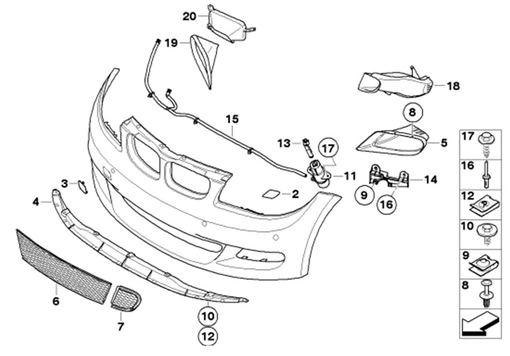 Bmw Front Bumper Parts Diagram Drivenheisenberg